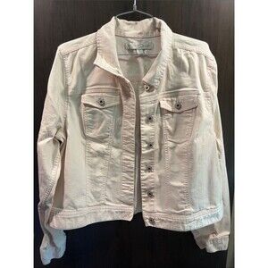 EST. 1946 Women's Pale Pink Denim Jacket Size XL